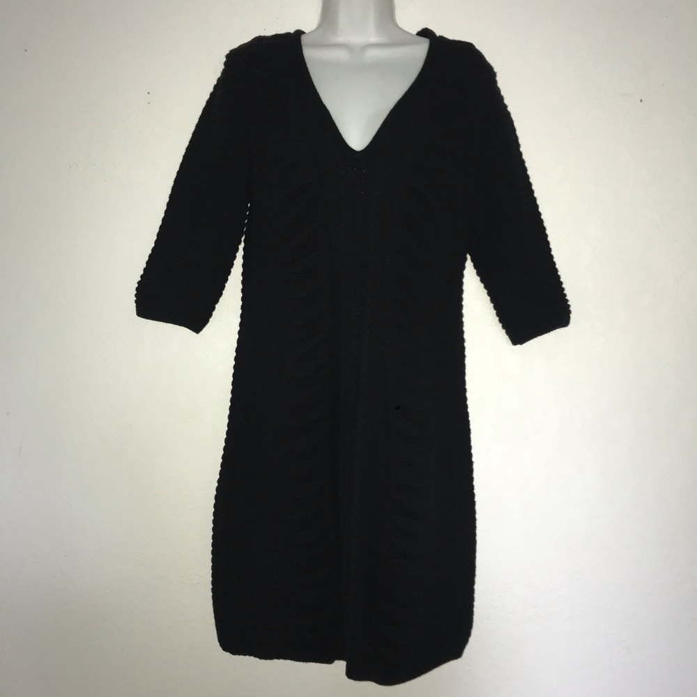 Stile Benetton Chunky Cotton Sweater Dress L